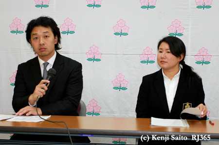 次期15人制代表GMKが内定している岩渕HPM(左)「ターゲットは中国です」と浅見コーチ