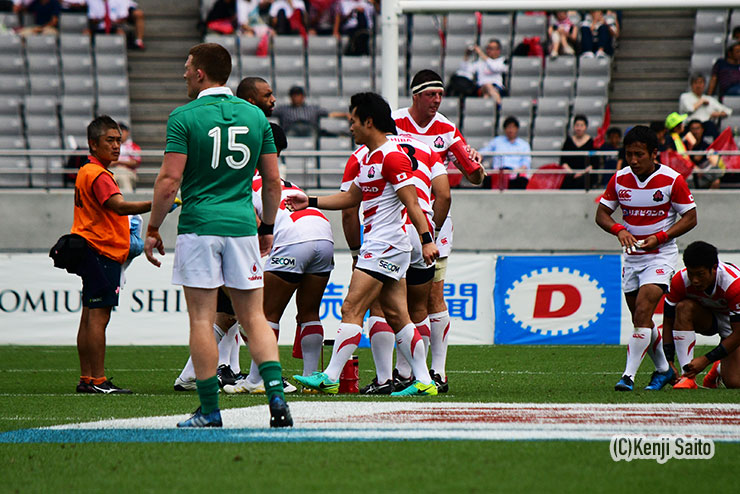 アイルランド戦・けが人続出で急遽招集されたが素晴らしいパフォーマンスを見せた。