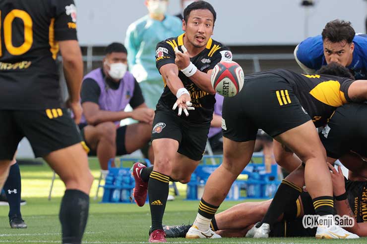 日本代表で共同キャプテンを務める、流大（サンゴリアス）