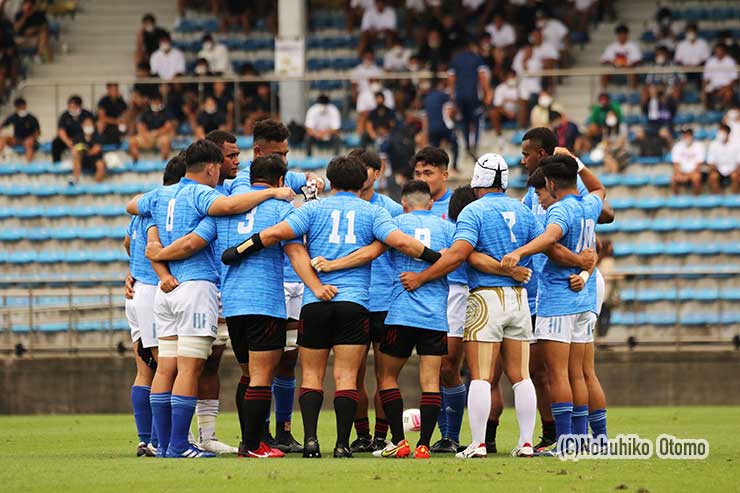 試合開始の円陣、リーグ戦選抜