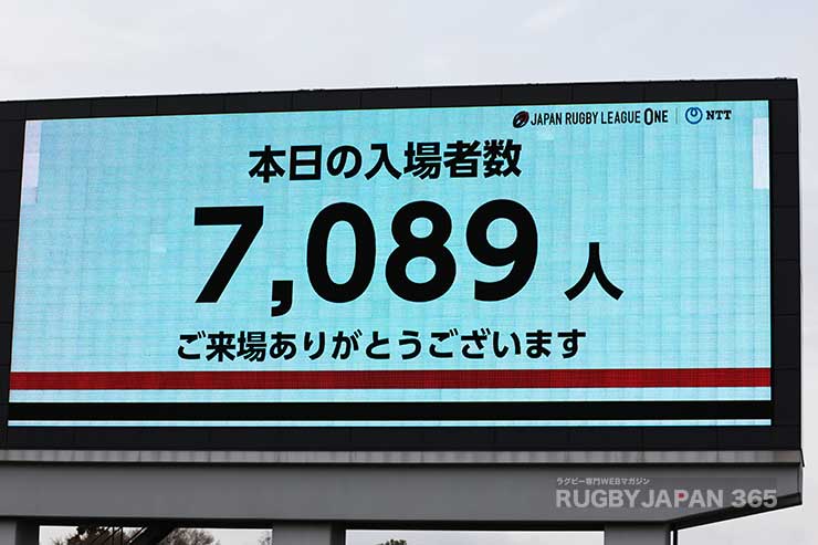 相模原ギオンスタジアムには7089人が来場した