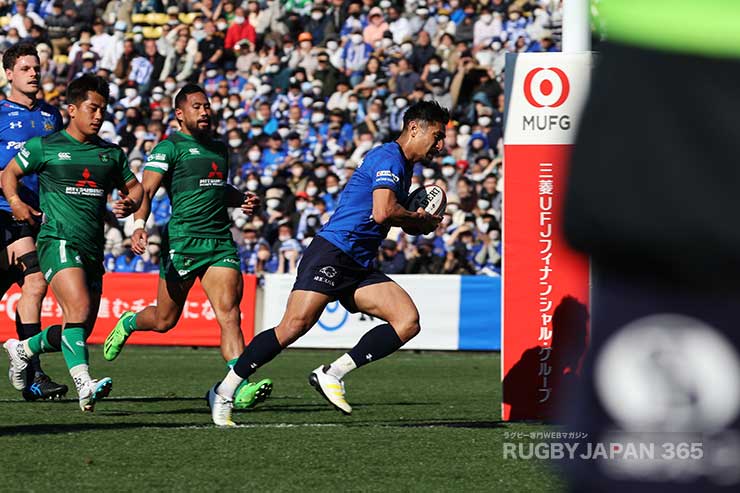 前半30分、SH内田啓介のトライ
