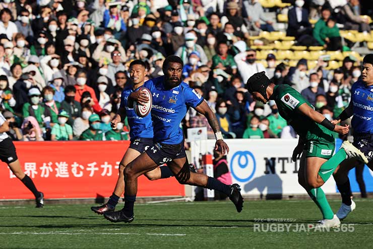 後半35分、コロインベテが2本目が抜け出し2本目のトライかと思われたが・・・