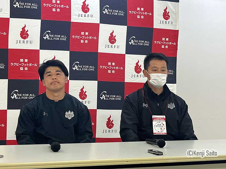 筑波・白栄ゲームキャプテンと村上監督