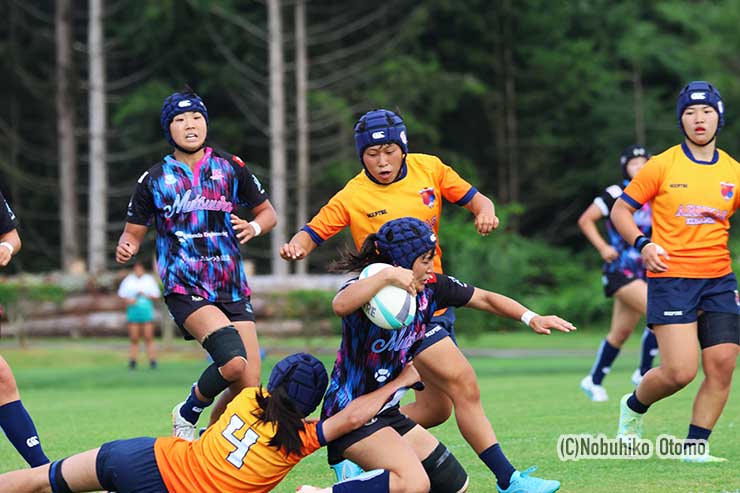 六浦SH山本梨月がスクラムサイドを突きトライ