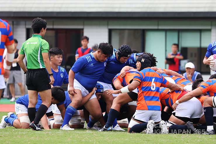 スクラムはじめセットプレーでは東海大が優位