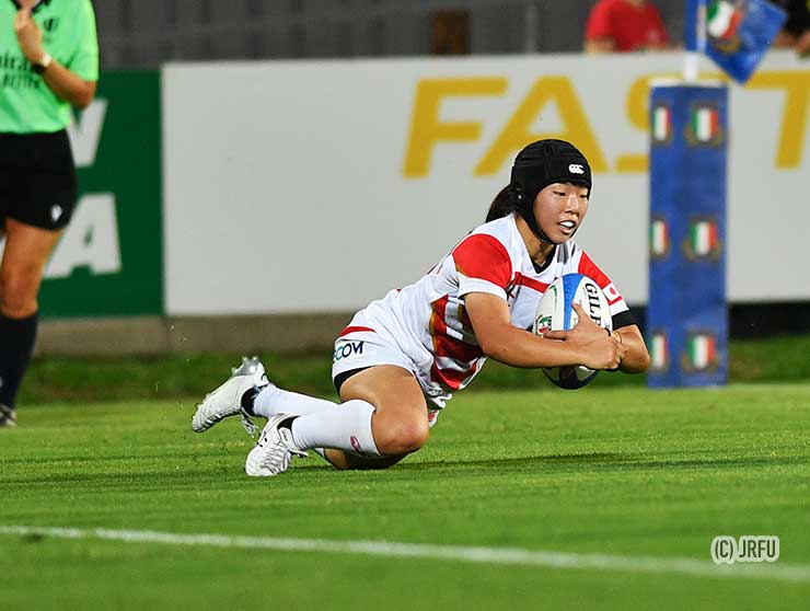 安尾琴乃のトライで10-7と逆転