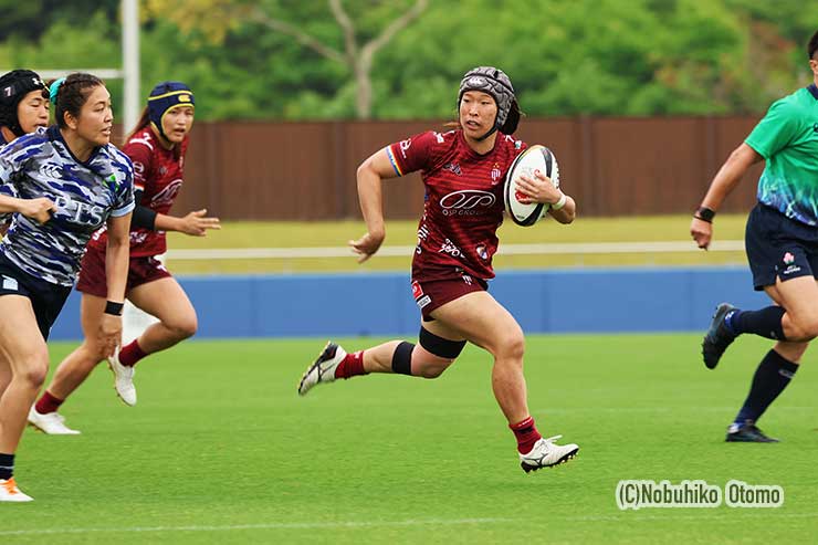 岡元涼葉の先制トライ