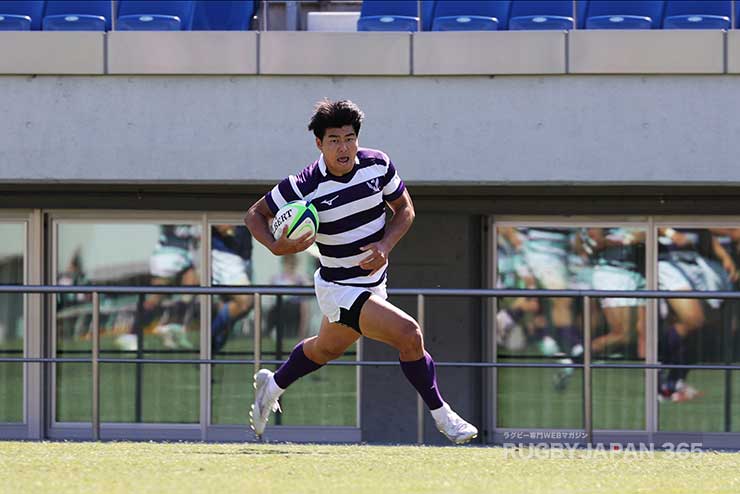 前半1分・明治WTB坂本公平の先制トライ