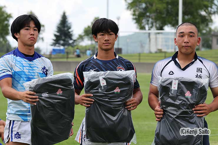 左から難波剛司（石見智翠館）、荒木奨陽（中部大春日丘）、池田健心（國學院栃木）
