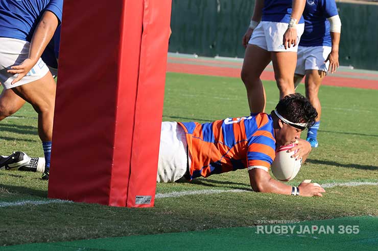 前半37分細川幹太のトライ