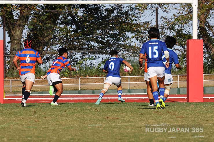 前半27分川久保瑛斗のトライ