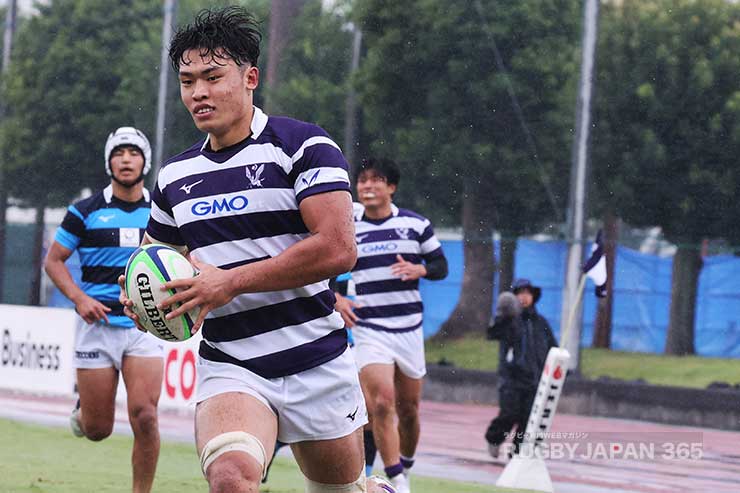 後半32分大川虎拓郎のトライ