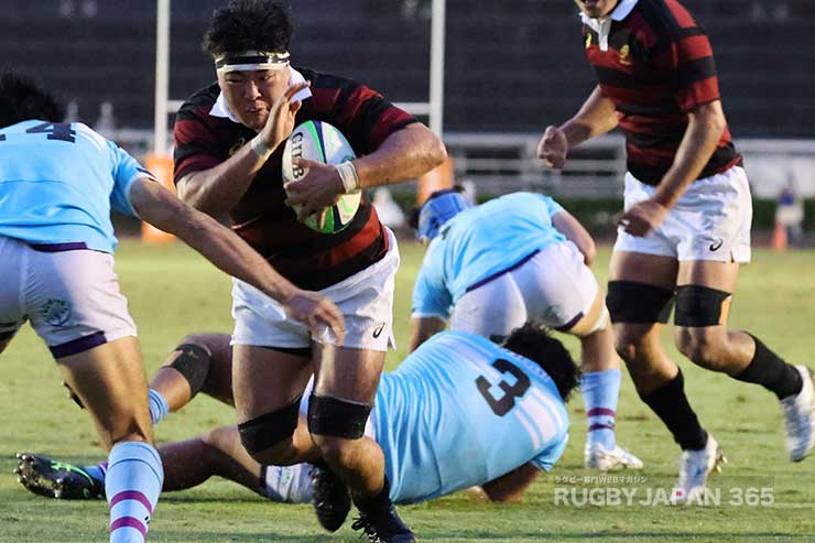 後半23分LO新井瑛太のトライ