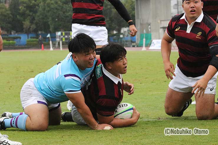 前半9分杉本安伊朗のトライ