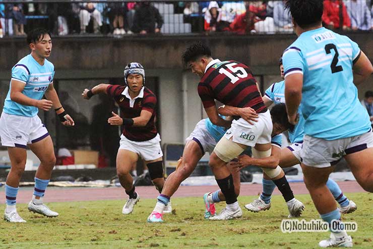 前半41分・矢崎由高のトライ