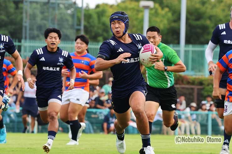 東洋大WTB浅尾のトライ