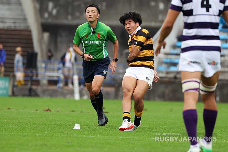 後半23分小林祐貴のPGが決まり22-19と慶應が逆転