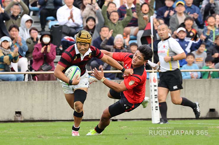 後半39分田中健想のトライ