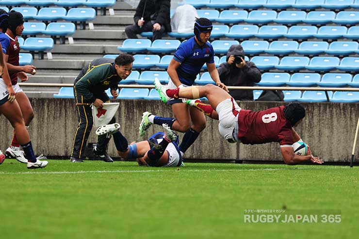 前半18分ロケティが2本目のトライ