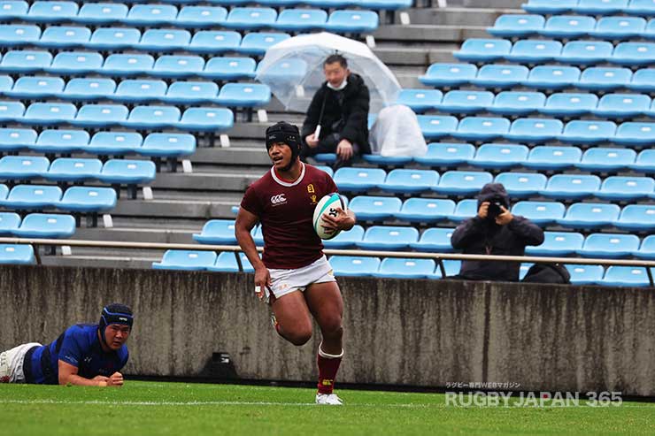 前半26分ラトゥ・カヴェインガフォラウもトライ決め34－0と試合を決めた