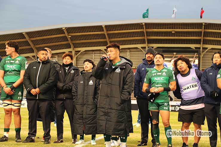 亀井主将の試合後のあいさつ