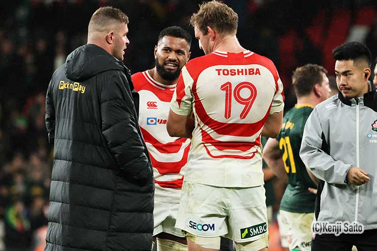 テストマッチ後、マルコム・マークス、ファウルア・マキシ、タイラー・ポール