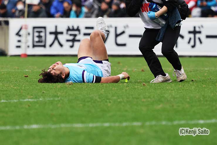 筑波キャプテン高橋佑大朗が負傷で交代