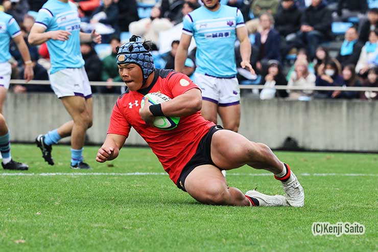 前半6分帝京PR森山飛翔の先制トライ