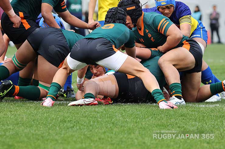 前半8分・京都成章LO土肥祐斗の先制トライ