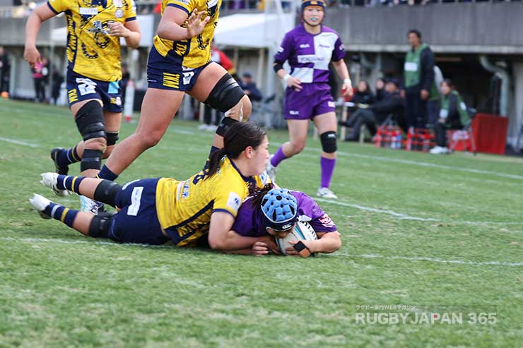 後半16分、谷口琴美のトライ