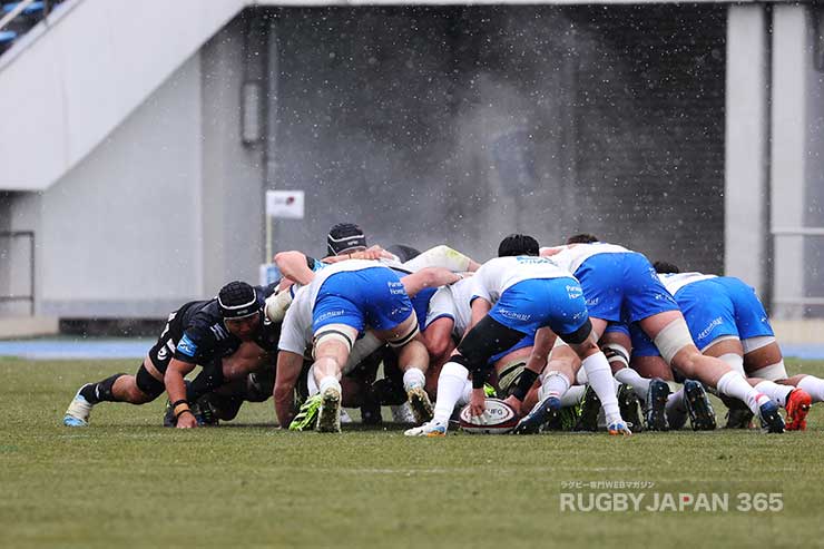 湯気が上がるスクラム！
