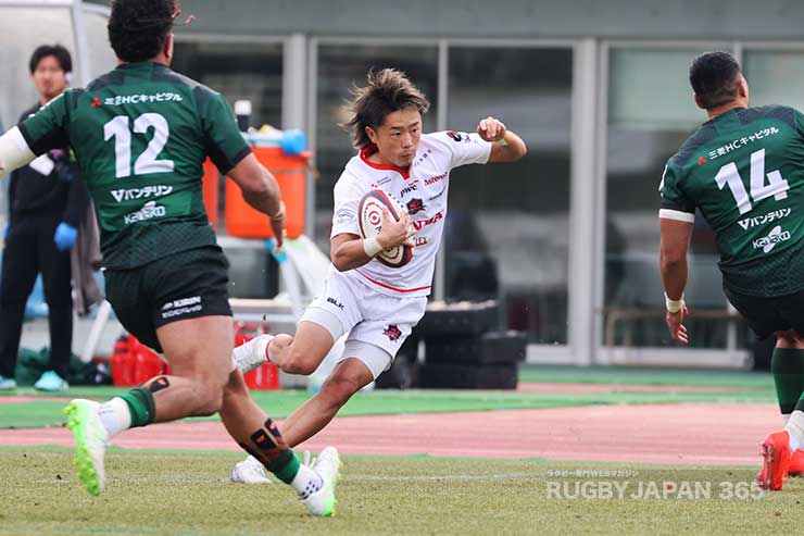 土永雷の同点トライ