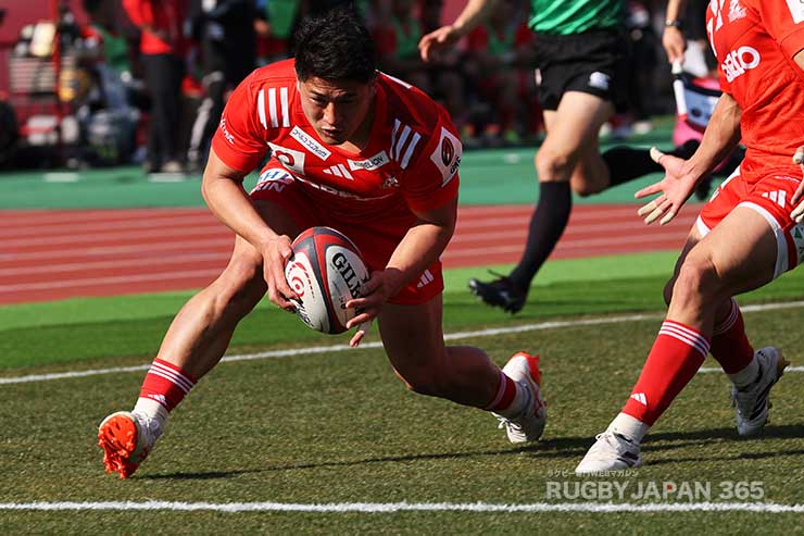 前半29分松永貫汰のトライ