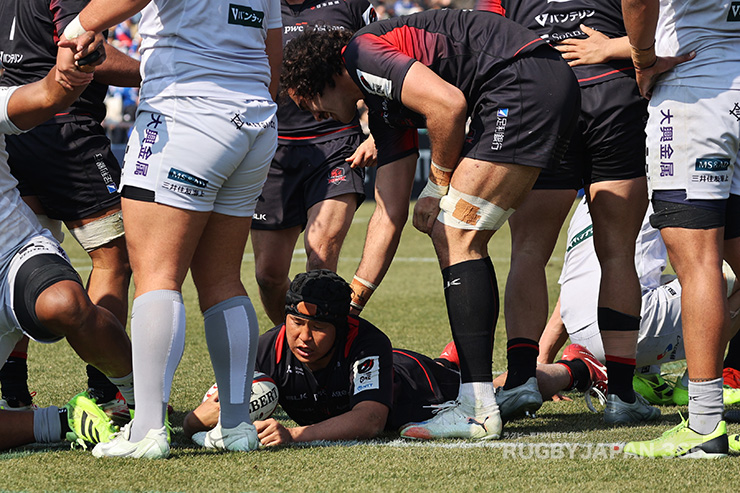 後半14分西原龍馬のトライ