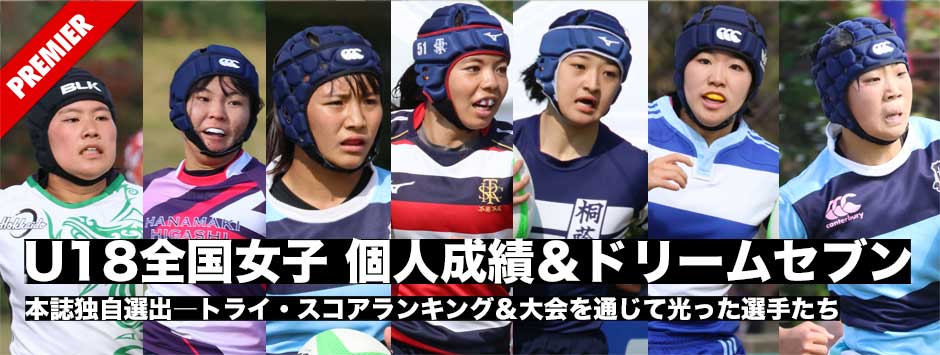 本誌選出・U18全国女子セブンズ・個人成績・ドリームセブン
