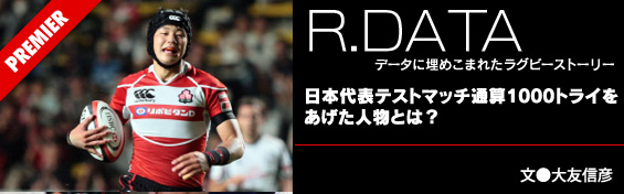 節目となる日本代表テストマッチ通算1000トライ上げたのは・・・