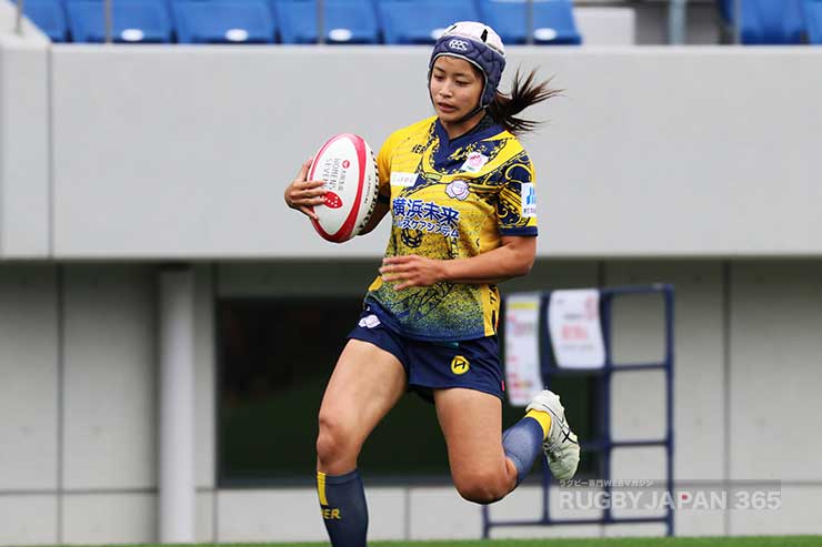 後半4分角川穂乃花のトライで29-0とし勝負を決めた